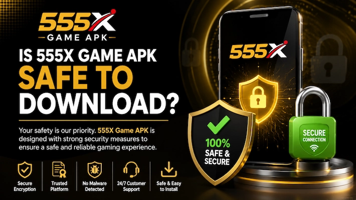 555X Game APK safety check on Android with Google Play Protect enabled